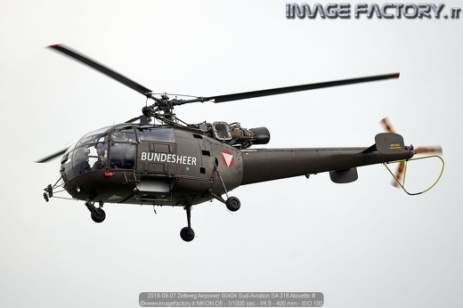 2019-09-07 Zeltweg Airpower 00404 Sud-Aviation SA 316 Alouette III